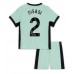 Chelsea Axel Disasi #2 Barnkläder Tredje matchtröja till baby 2023-24 Kortärmad (+ Korta byxor) Billigt